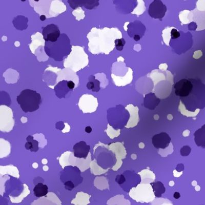 Medium - Bumpy Random Dots in Violet and White - A Filler Created with Quilters in Mind
