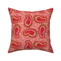 Red Hot Chili Pepper Paisley