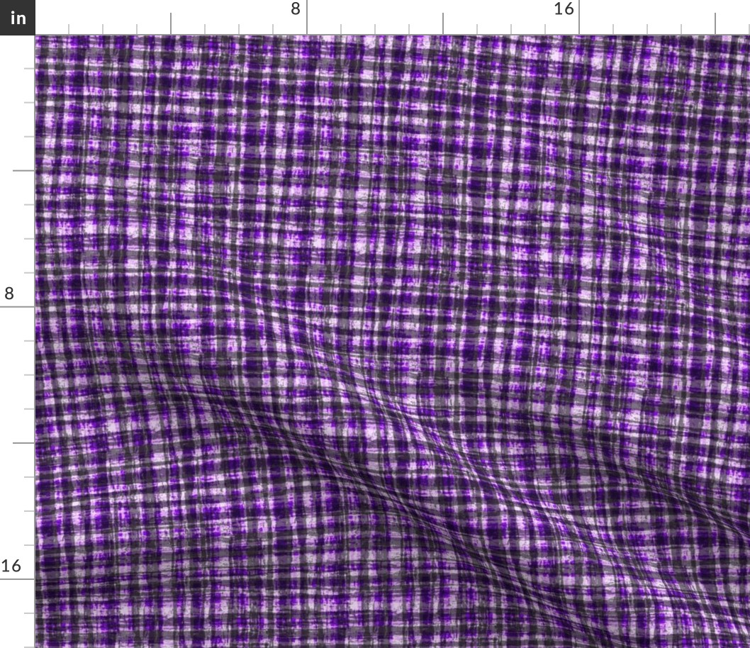 Black and White and Bold Violet Hemp Rope Texture Plaid Squares Black 000000 White FFFFFF and Bold Violet Purple 8000FF Bold Modern Abstract Geometric