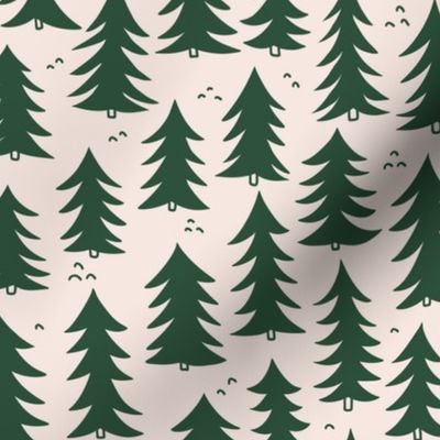 Forest Trees V1: Green Fir Pine Trees in the Woods Forest Green Nature - Medium