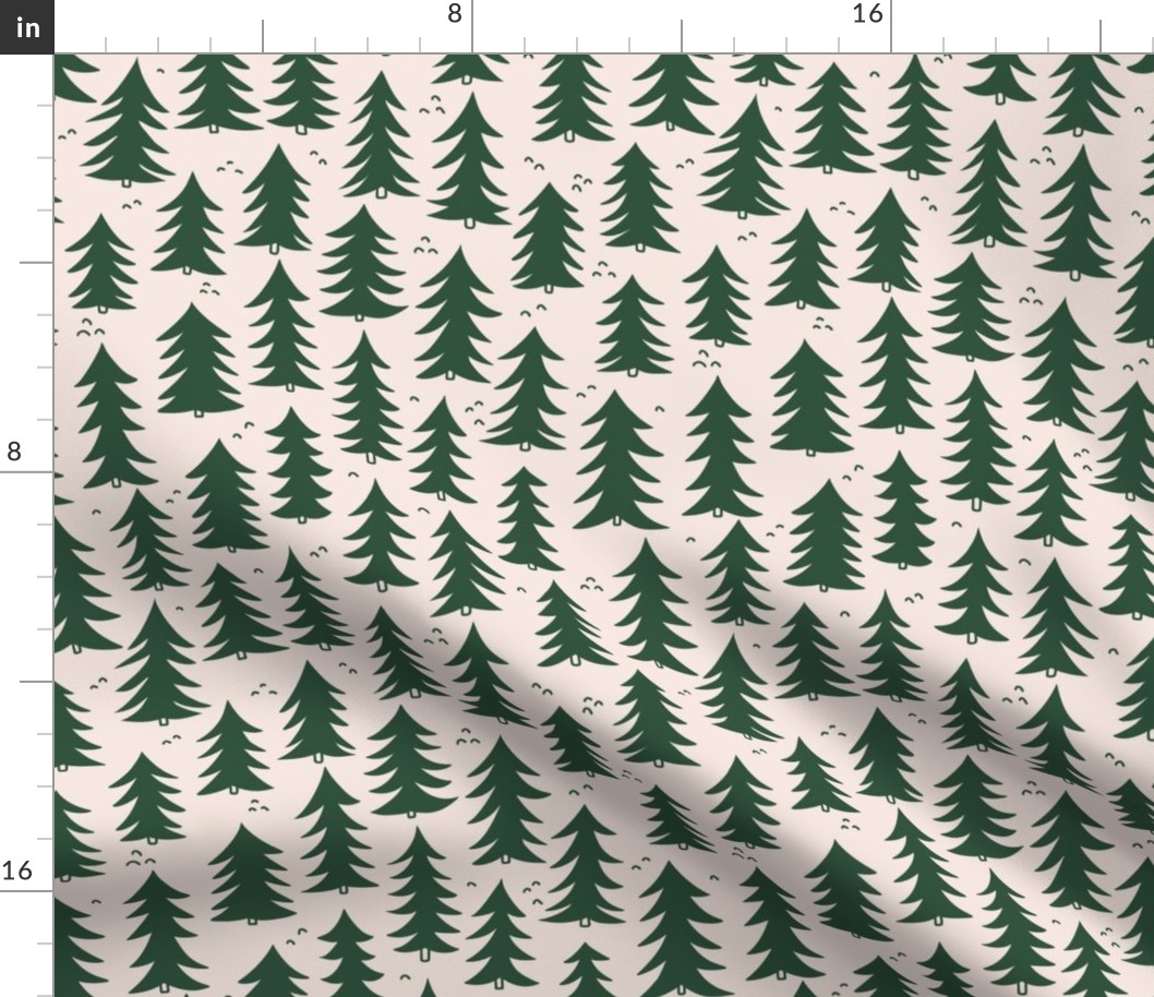 Forest Trees V1: Green Fir Pine Trees in the Woods Forest Green Nature - Medium