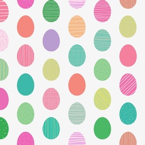 Colorful Pastel Easter Eggs | Lg.