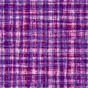 Navy and White and Magenta Pink Purple Hemp Rope Texture Plaid Squares Dynamic Navy Blue 000073 White FFFFFF and Fresh Eggplant Dark Red 99004C Dynamic Modern Abstract Geometric