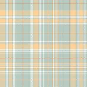 plaid option 2a in faded orange_ white_ dusted sage green and rich orange 200