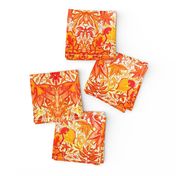 Orange exotic floral