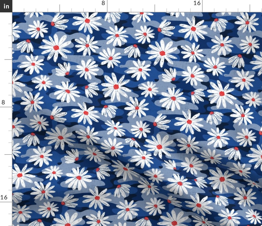 Medium Scale - Fourth of July Camo Floral