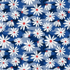 Large Scale - Fourth of July Camo Floral