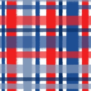 XL SCale - Fourth of July Painted Plaid