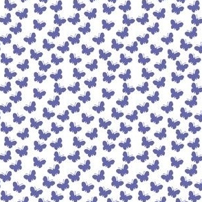 Very Peri purple butterflies on white (mini)