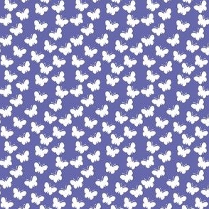 White butterflies on Very Peri purple (mini)