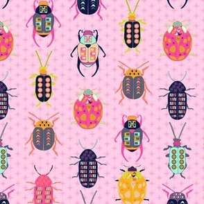 Retro Bugs-Pink 
