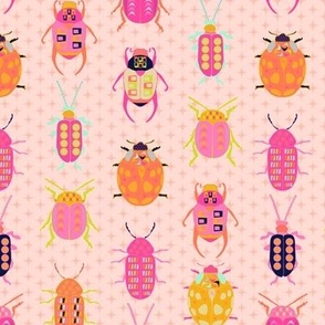 Retro Bugs-Peach