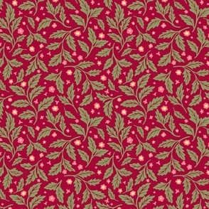 Jane Skirrow Tossed Sprig Red