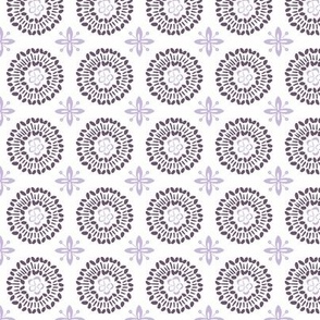 Geometric Flower Purple 