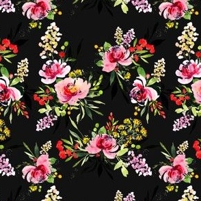 Dolce vita pattern in black