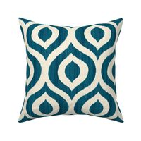 Blue ikat ornament