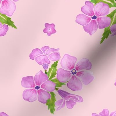 Purple Flower clusters - Medium Print