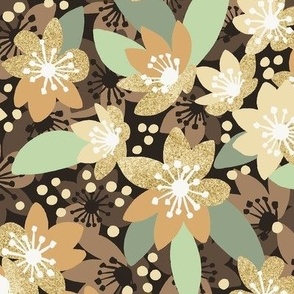 Fall Gold Floral