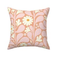 Boho pink daisy power climbing vine large