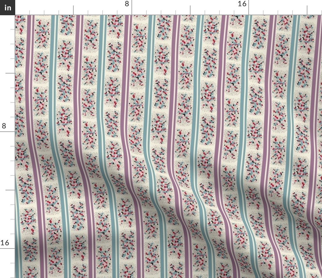 Victorian Printed Cotton Reproduction, c. 1830-1834