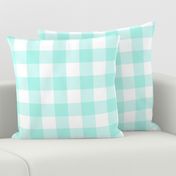 Pastel Mint Gingham Large Scale