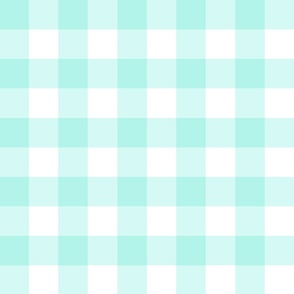 Pastel Mint Gingham Large Scale