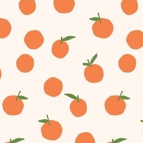 minimal orange doodles