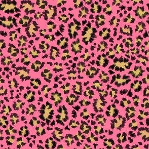 Leopard on pink