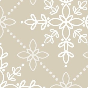 Edelweiss -Neutral -Large -Wallpaper
