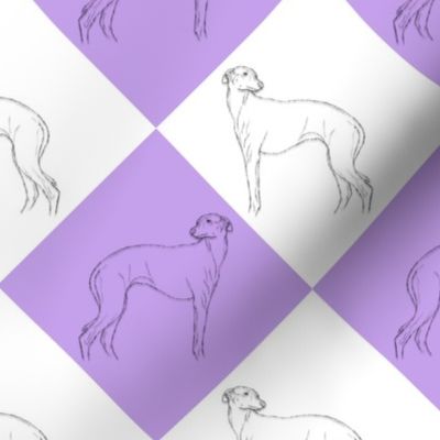 Whippet diamonds - purple