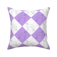 Whippet diamonds - purple