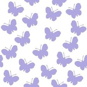 Lilac butterflies on white (medium)