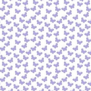 Lilac butterflies on white (mini)