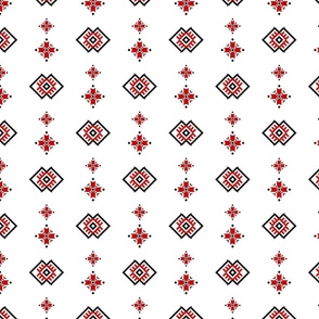 Ukraine Black and Red National Pattern 01