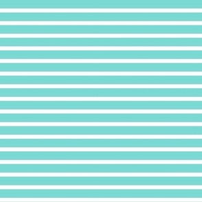 1/4" Pastel turquoise green small Easter stripes