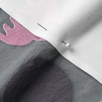 Paper cutout in grey