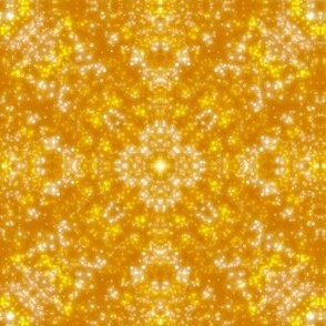 Sparkly Mandala - yellow