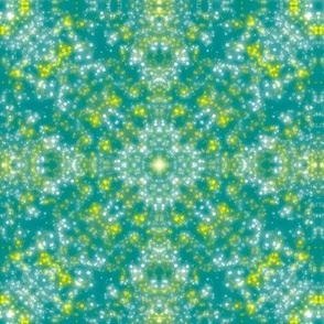 Sparkly Mandala - green