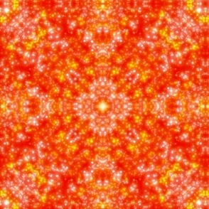 Sparkly Mandala - orange