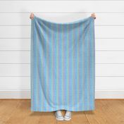 Watercolor stripes - light blue - rainbow col