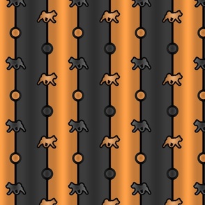 Akita Bead Chain - rust black