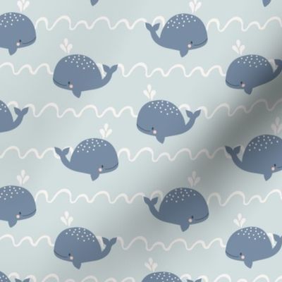 cute whale // small scale