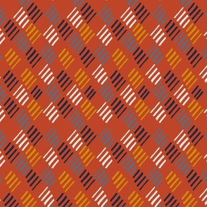 Retro Diagonal - Red