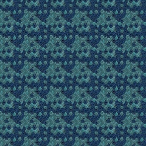 Sea tone blue Pinecone scales