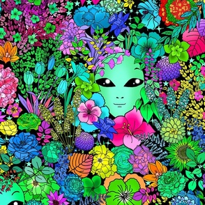 Otherworldly Garden Surprise, Extraterrestrial Eyes (large scale) 