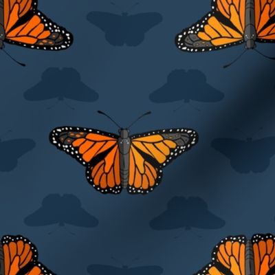 Monarch Butterfly (dark blue)   