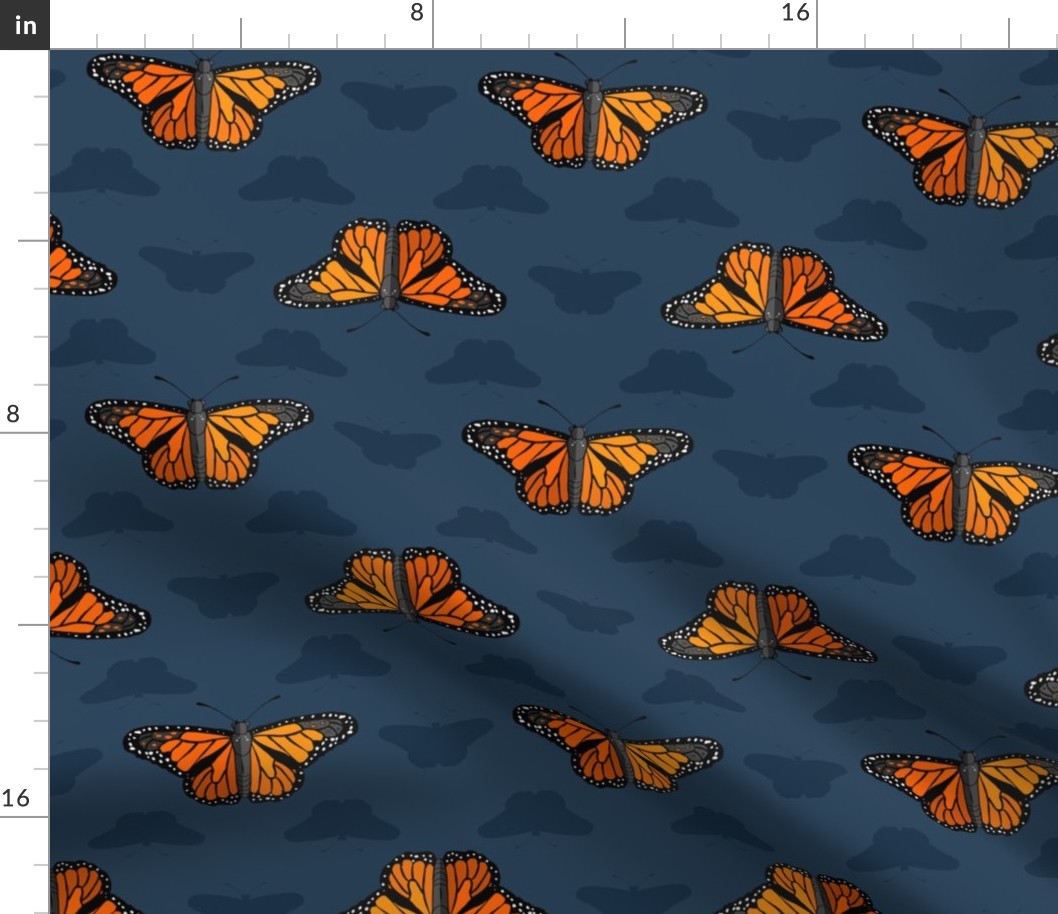 Monarch Butterfly (dark blue)   