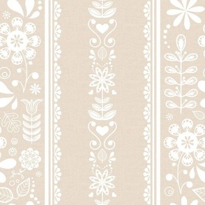 Scandinavian folk beige