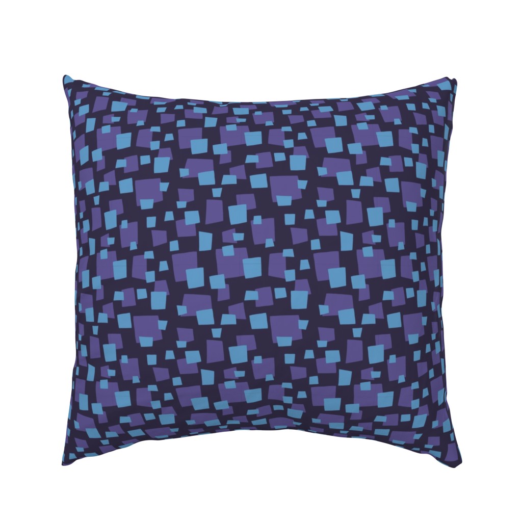 Dark blue and purple geometric squares