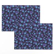 Dark blue and purple geometric squares